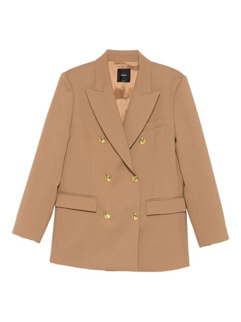PINKO New Guinea double-breasted button-up blazer - Brown - zdjęcie produktu nr 1