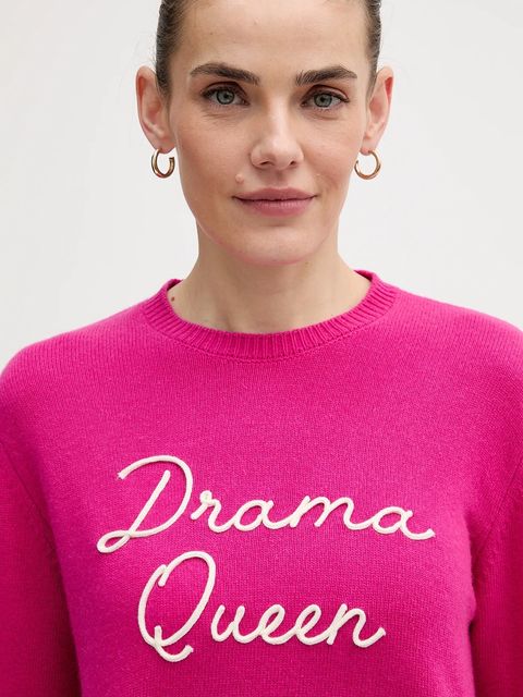 MC2 Saint Barth sweter wełniany damski kolor różowy QUE0010