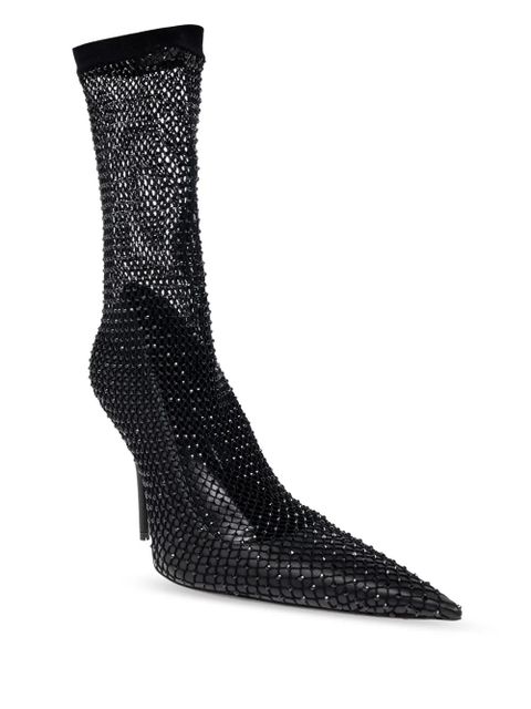 Balenciaga 110mm Avenue fishnet booties - Black - zdjęcie produktu nr 2