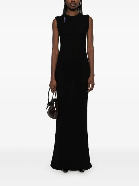 Aya Muse ribbed-knit maxi dress - Black - zdjęcie produktu nr 2