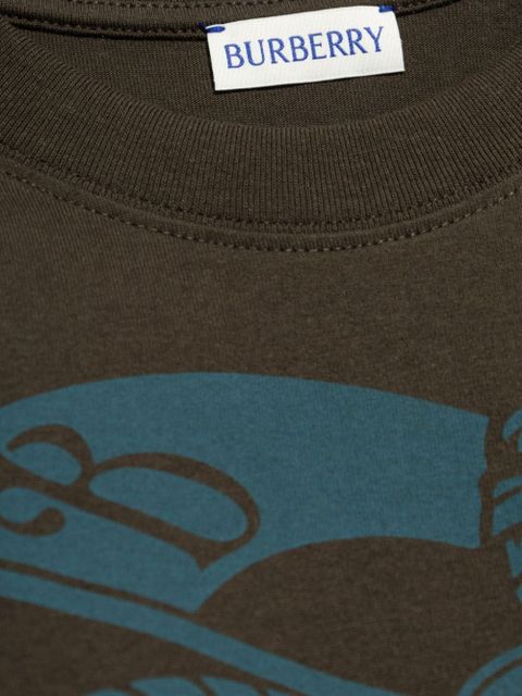 Burberry Equestrian Knight cotton T-shirt - Brown