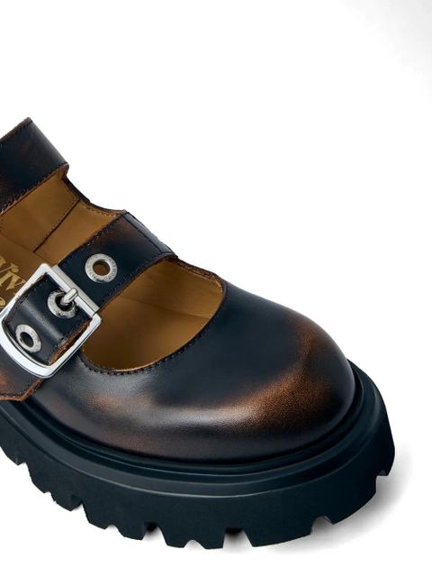 Vivienne Westwood Bacchus buckle-straps leather boots - Brown