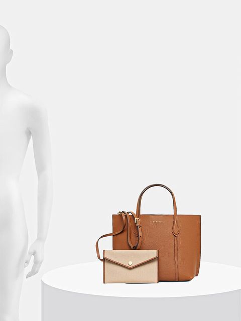Tory Burch torebka skórzana Perry kolor brązowy 177252-200