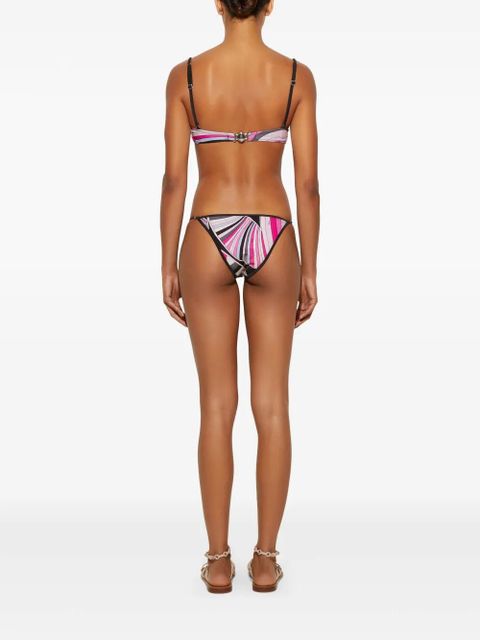 PUCCI Iride-print bikini top - Pink