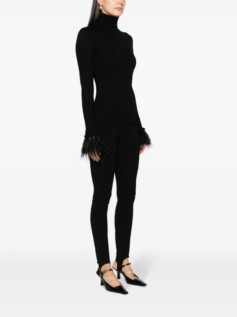 MANURÍ Elektra roll-neck knitted top - Black - zdjęcie produktu nr 2