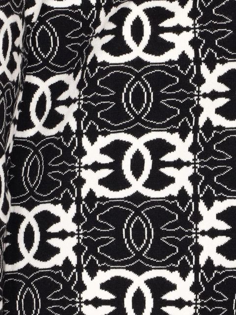 PINKO geometric-pattern cardigan - Black