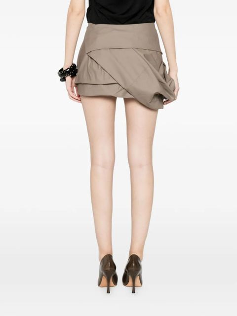 ENTIRE STUDIOS structured mini skirt - Neutrals