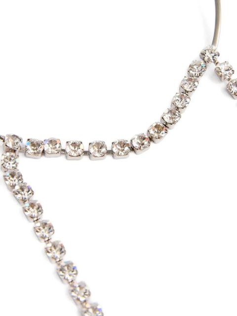 MM6 Maison Margiela rhinestone-pendant necklace - Silver