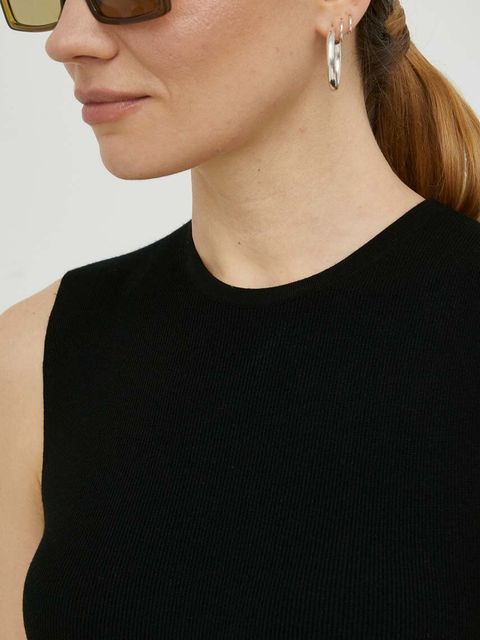 Drykorn sukienka kolor czarny mini dopasowana