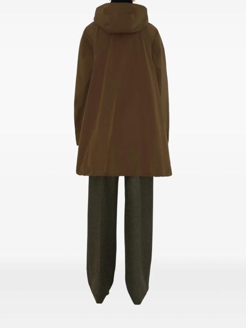 Burberry hooded parka coat - Brown