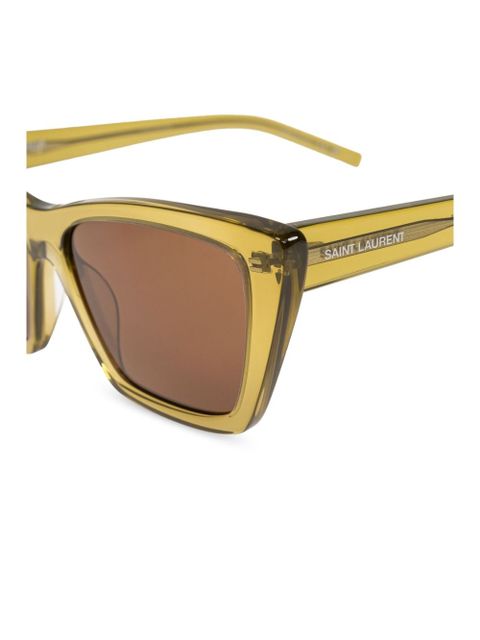 Saint Laurent Eyewear rectangle-frame sunglasses - Green