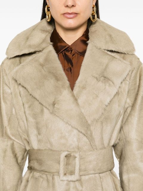 Burberry brushed trench coat - Brown