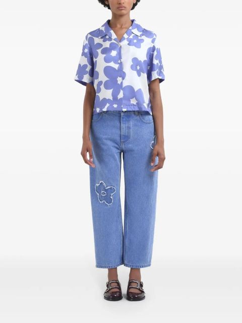 Marni floral-print shirt - Purple