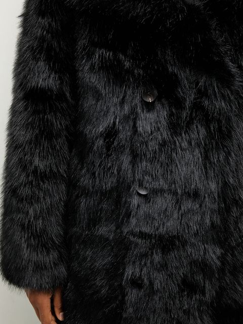 Answear.LAB płaszcz dwustronny kolor czarny