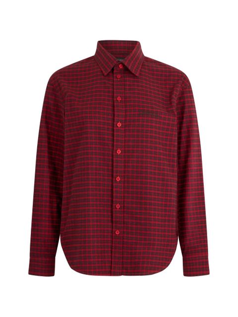 Balenciaga checked buttoned shirt - Red - zdjęcie produktu nr 1
