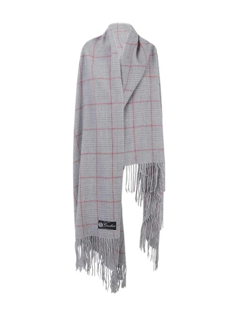 Jean Paul Gaultier fringed check scarf - Grey - zdjęcie produktu nr 1