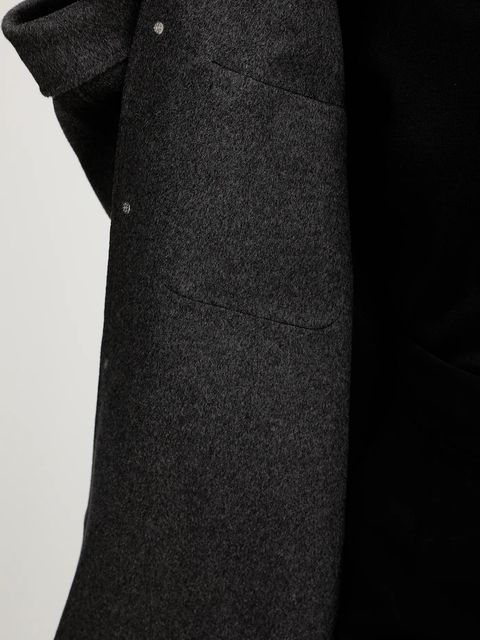 Nanushka kurtka z domieszką jedwabiu NU25FWJK06794 kolor szary przejściowa CAMILO