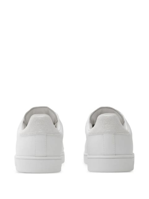 Burberry embossed-check leather sneakers - White - zdjęcie produktu nr 2