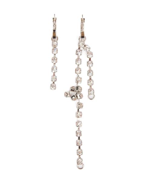 MM6 Maison Margiela polish-finish drop earrings - Silver