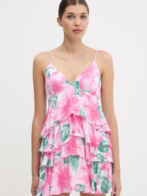 Hollister Co. sukienka kolor różowy mini rozkloszowana KI359-5239 - zdjęcie produktu nr 1