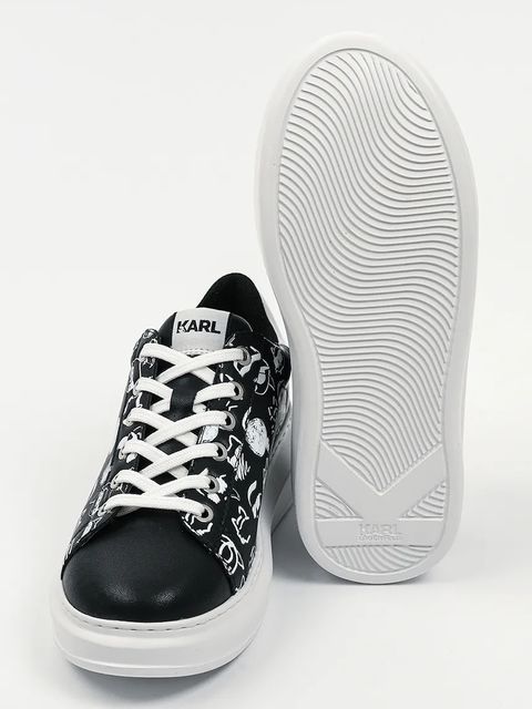 Karl Lagerfeld sneakersy skórzane KAPRI damskie kolor czarny KL62512T