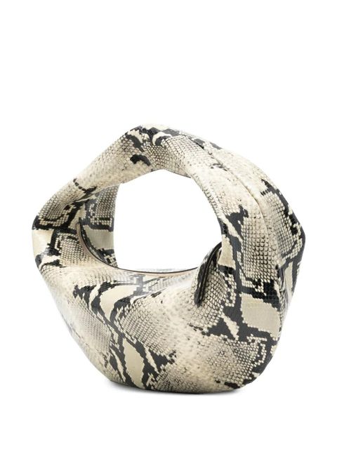 KHAITE Medium Olivia snake-print tote bag - Black