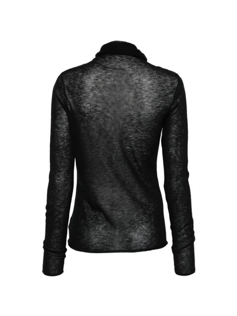 MC2 Saint Barth roll-neck top - Black - zdjęcie produktu nr 2