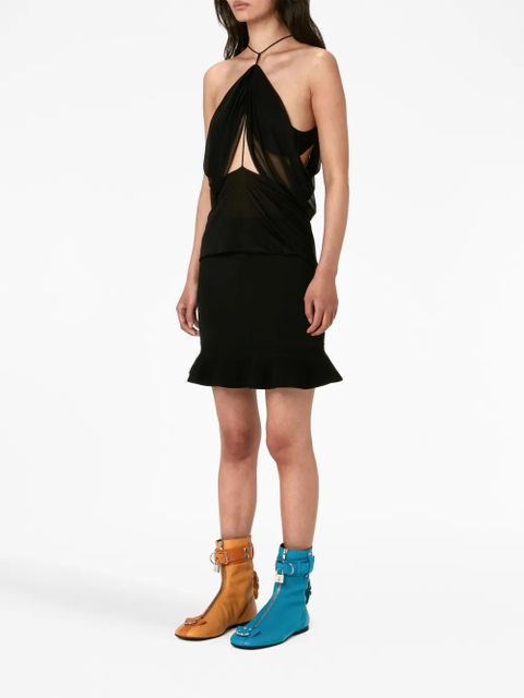 JW Anderson ruffled mini skirt - Black