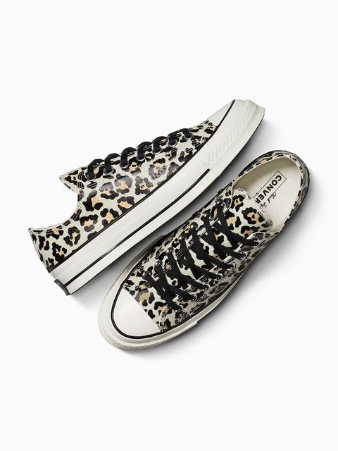 Converse tenisówki Chuck 70 Glow In The Dark Leopard kolor beżowy A15033C