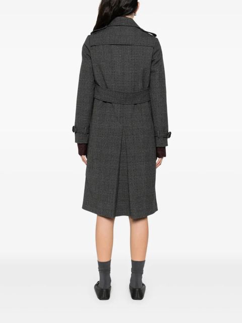 SANDRO crystal-embellished coat - Grey