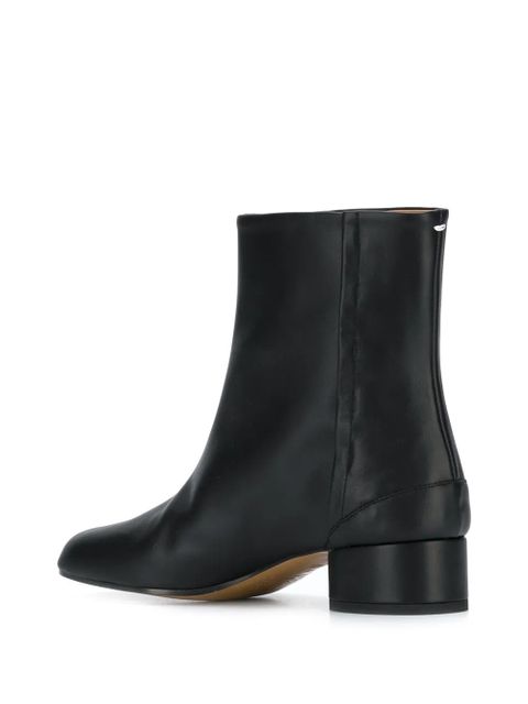 Maison Margiela Tabi 30mm leather ankle boots - Black