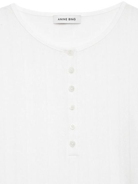 ANINE BING Pia long-sleeve T-shirt - White - zdjęcie produktu nr 2