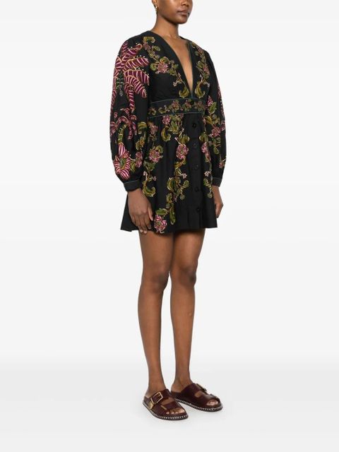 FARM Rio Ravenala mini dress - Black