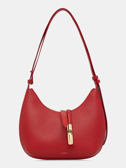 Furla torebka skórzana Goccia S kolor czerwony WB01500 BX3353 4484S - zdjęcie produktu nr 1