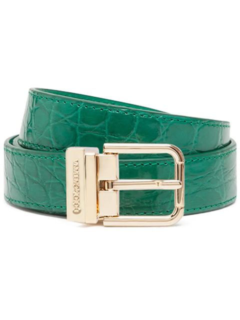 Dolce & Gabbana buckled leather belt - Green - zdjęcie produktu nr 1