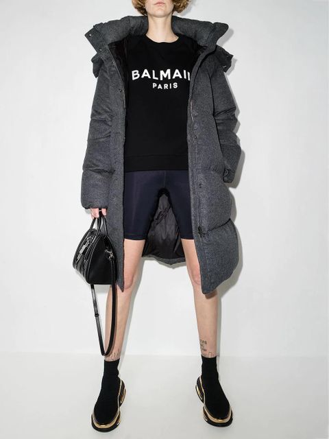Balmain logo sweatshirt - Black