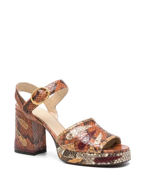 Valentino Garavani 90mm VLogo Signature platform sandals - Brown - zdjęcie produktu nr 2