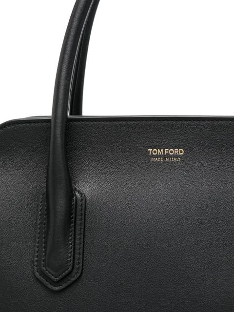 TOM FORD leather tote bag - Black