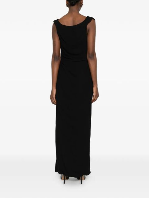 Vivienne Westwood Ginnie Amber draped maxi dress - Black