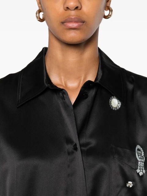 Victoria Beckham silk shirt - Black