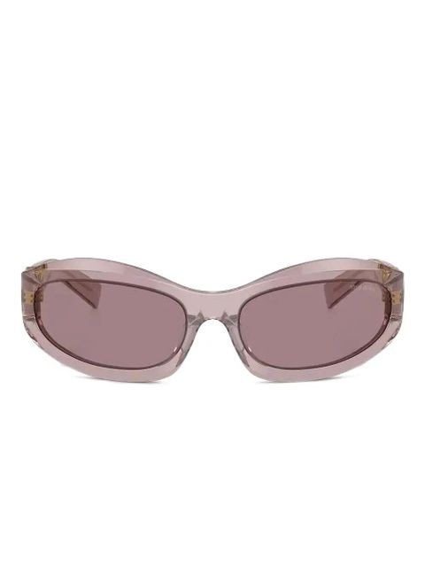 Miu Miu Eyewear Glimpse sculpted-frame sunglasses - Purple - zdjęcie produktu nr 1