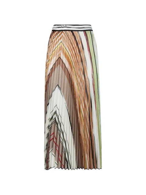 Missoni pleated midi skirt - White - zdjęcie produktu nr 1