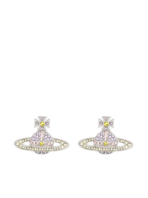 Vivienne Westwood Orb crystal-embellished earrings - Silver - zdjęcie produktu nr 1