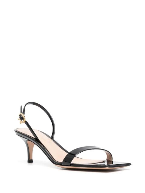 Gianvito Rossi Ribbon 55mm kitten sandals - Black - zdjęcie produktu nr 2