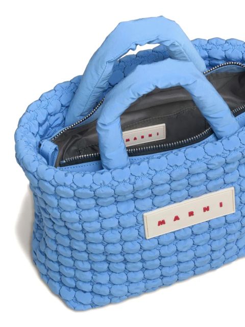Marni padded tote bag - Blue - zdjęcie produktu nr 2