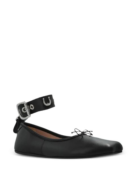 Vivienne Westwood Bardot ankle-strap ballet flats - Black