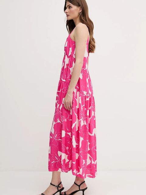 Marc Aurel sukienka kolor różowy maxi rozkloszowana 6981-1010-24795 - zdjęcie produktu nr 2