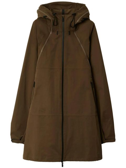 Burberry hooded parka coat - Brown