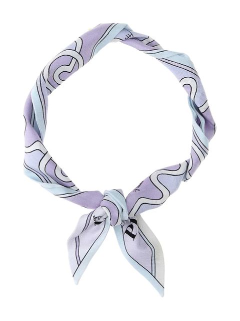 PUCCI printed silk scarf - Purple - zdjęcie produktu nr 1