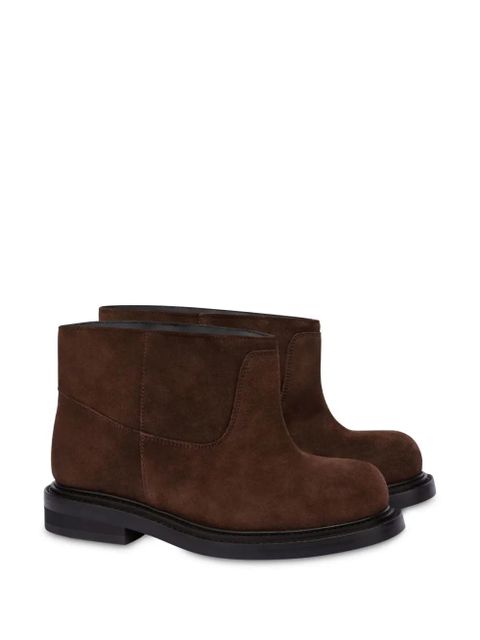 Moschino slip-on suede ankle boots - Brown - zdjęcie produktu nr 2